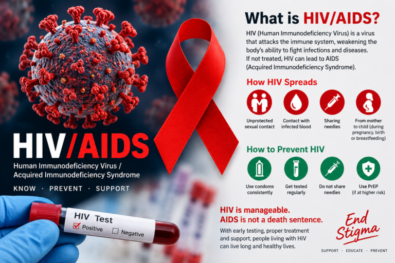 HIV AIDS : Symptoms, Prevention, Testing, and Treatment Explained HIV AIDS